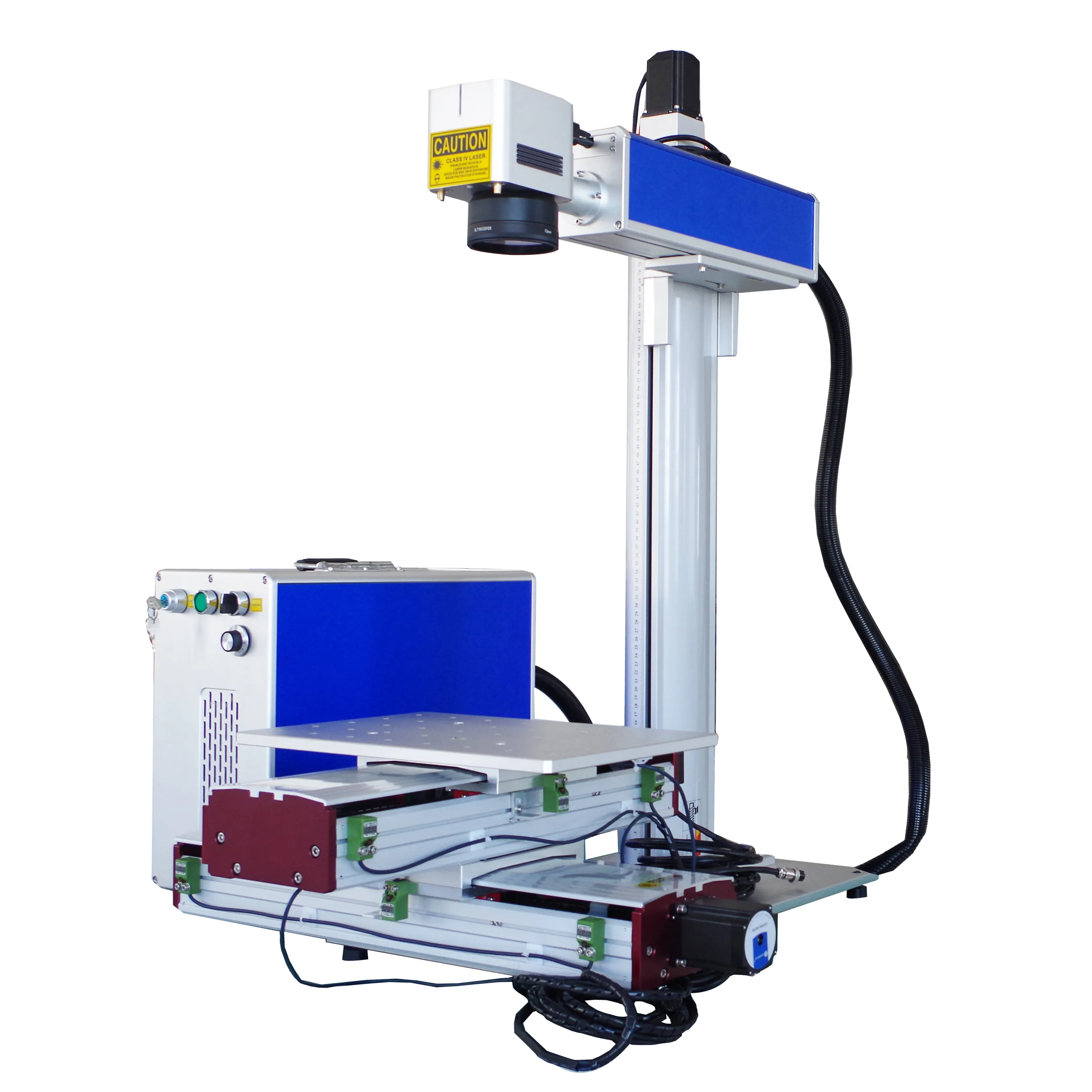 Le migliori macchine per incisione laser macchina per incisione in acciaio taglierina laser in metallo macchina per marcatura laser a fibra rialzata con tavolo XY