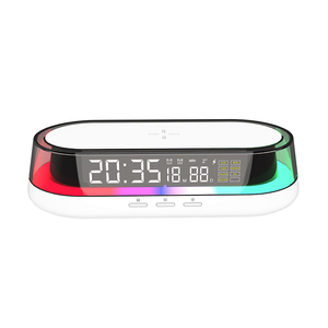 W39L Best Selling Product in 2023 Super Fast Wireless <strong>Charger</strong> with Clock and Calendar Display