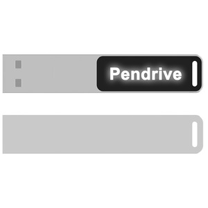 Nuovo arrivo illuminano chiavetta USB 2.0 3.0 personalizzazione logo luminoso capacità Memory chiavetta USB 128GB metallo LED Pendrive - Product Image 5