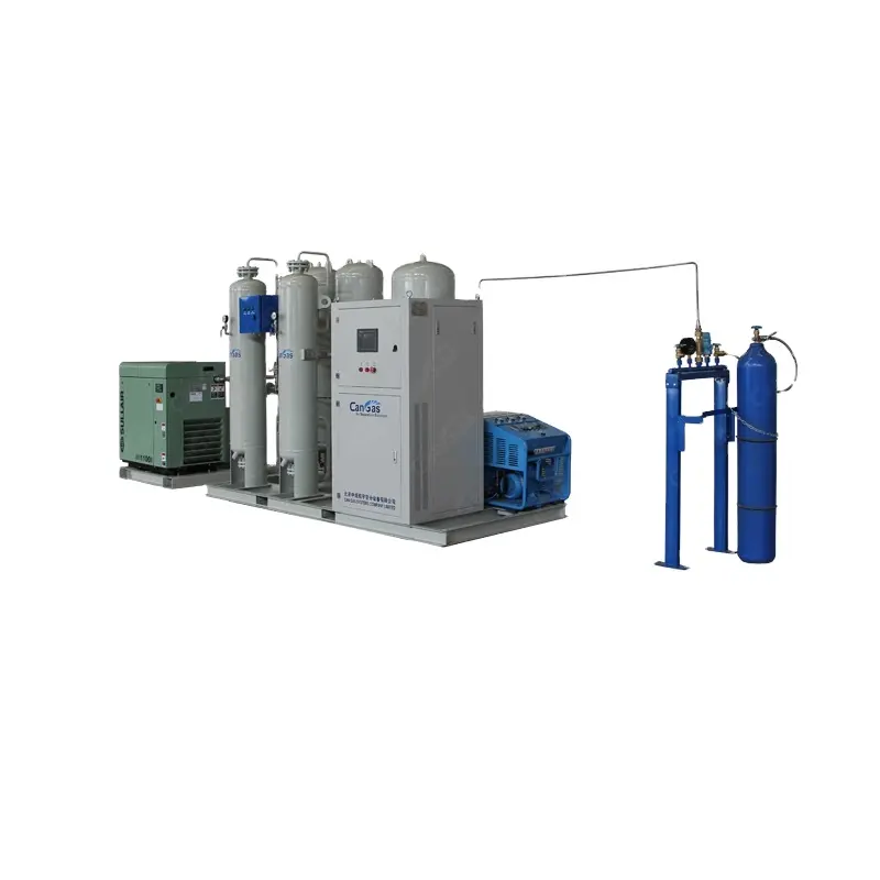 Медицинский кислородный генератор высокой чистоты CAN GAS CFS HP-5 поставка 99% кислородный газ и кислородный баллон заправочная станция