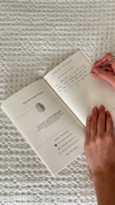 Alta calidad, un gran paso, libro de impresión personalizado, cuaderno de tapa dura de lino, venta al por mayor, diario de autocuidado, planificador - Product Image 3