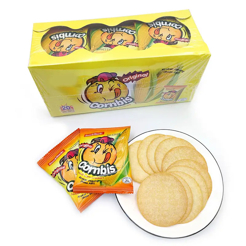 Ronde Dunne Zout Biscuit Zandkoekjes Koekjes Gebakken Aardappel Crisp Cracker Individueel Verpakt Cookies