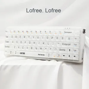 Lofree 1% nebbia per ufficio Mac computer portatile Desktop Tablet RGB retroilluminato cablato/Wireless USB virtuale Bluetooth tastiera meccanica - Product Image 2