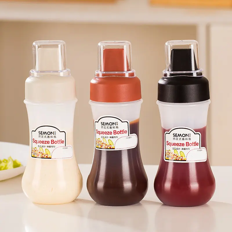 Prezzo a buon mercato pomodoro Ketchup olio liquidi insalata salsa Dispenser cucina ristoranti spremere bottiglie per salse