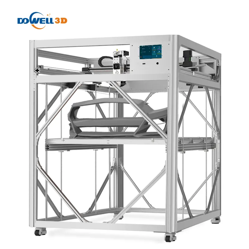 Impresora 3D digital DOWELL 60C temperatura cama de vidrio industrial doble extrusora imprimante máquina 3D escultura 3dprinter