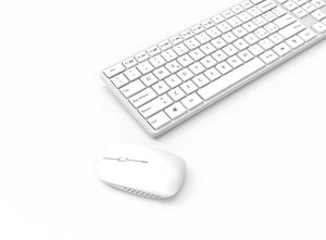 2.4G Factory Direct Sale White <strong>Wireless</strong> <strong>Keyboard</strong> and Mouse Combo Set for Desktop and LAPTOP