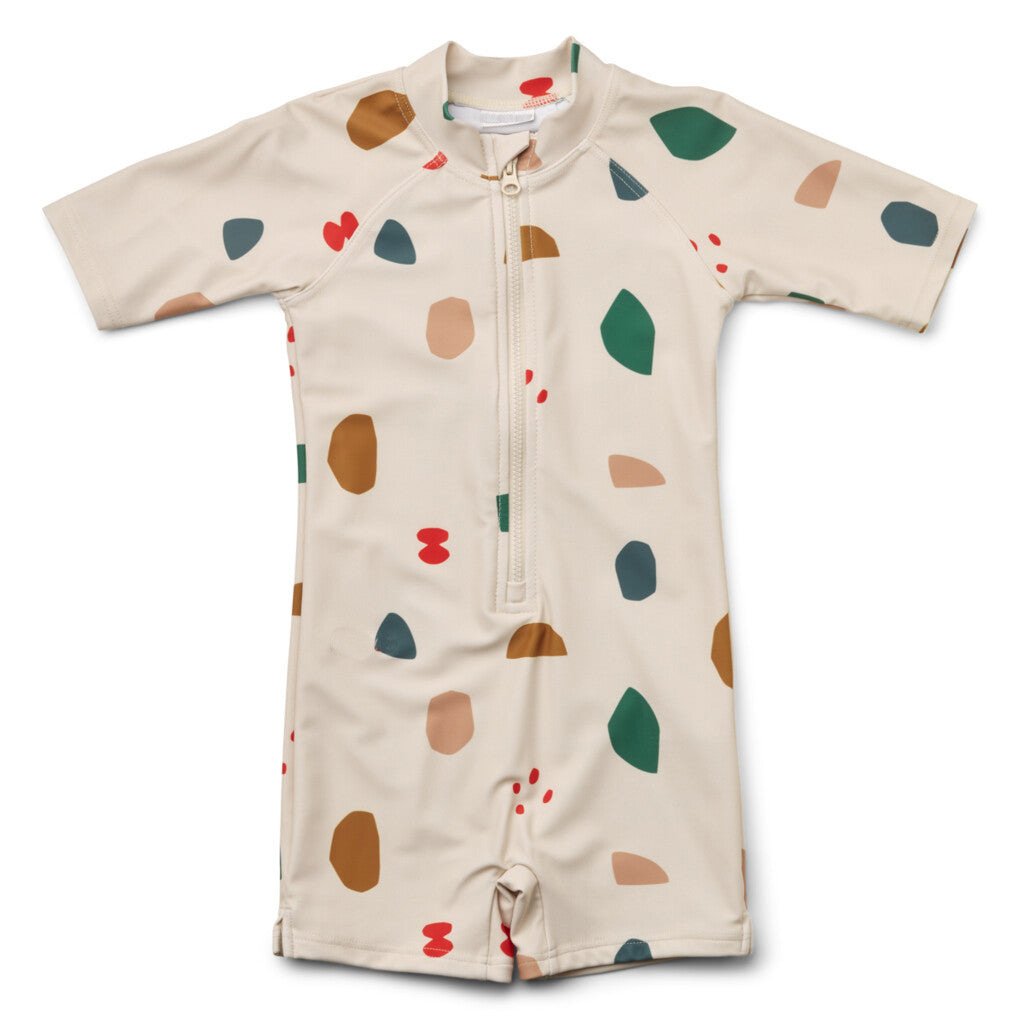 Maillot de bain une pièce en pierres colorées
