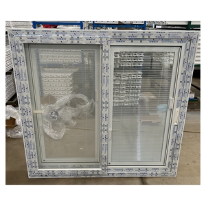 günstiger preis doppelverglasung pvc-schiebefenster und fenster mit integrierten jalousien - Product Image 5
