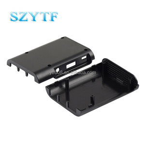 เคสสีดำสำหรับ Raspberry Pi 2 Model B,รุ่น3และ Raspberry Pi B + ฝาครอบกล่องปิด FZ1166