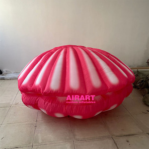 Kırmızı şişme tekne dekorasyon kullanılan şişme dekorasyon kabuk özel renk şişme deniz kabuğu - Product Image 2