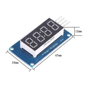 TM1637 modulo Display a LED per 7 segmento 4 bit 0.36 pollici orologio anodo rosso tubo digitale quattro Driver seriale Board Pack - Product Image 2