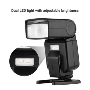 Andoer แฟลช Speedlite อเนกประสงค์ GN40ไฟ LED เติมแฟลชบนกล้องพร้อมอะไหล่กรอบ - Product Image 5
