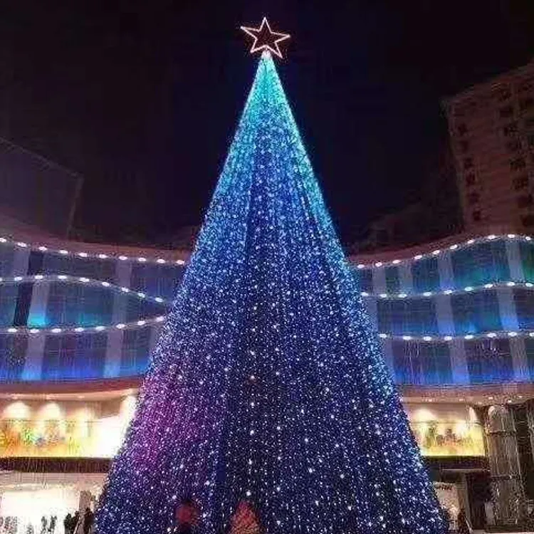 ANPU-luces Led impermeables para exteriores, iluminación Artificial gigante Rgb de 30 pies en espiral, para árbol de Navidad