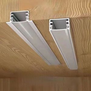 <strong>MEIJIA</strong> 28*10mm Recessed Mounted Aluminum <strong>LED</strong> Channel Track for Ceiling Wall Plasterboard Lighting T Shape <strong>LED</strong> Profile Light - Product Image 4