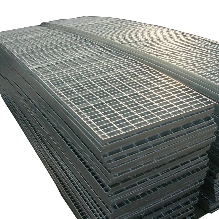 Hot dipped galvanized steel grating metal mesh grill stainless steel grating plate stair tread anti skid plate for Industrial