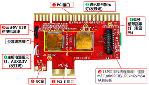 Scheda di diagnosi dei guasti del Computer scheda di test di debug scheda madre del notebook scheda di prova supporta prese usb/pci/lpc - Product Image 3