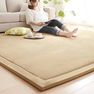 Kalın büyük düz renk Mat yatak odası yurdu Yoga oturma odası halısı kaymaz yedekleme ile japon Tatami Mat - Product Image 4