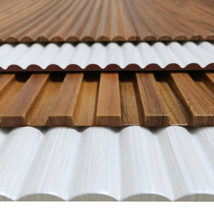 Flexible Fluted MDF Wall Panel Surface Be PVC Coated <strong>Cladding</strong> for Interior Decoration Factory <strong>Directly</strong> - Product Image 4