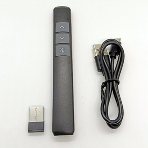 Penna relatrice Laser Wireless ricaricabile 2.4G USB puntatore Laser rosso telecomando Power Point presentatore Wireless PPT presentatore - Product Image 2