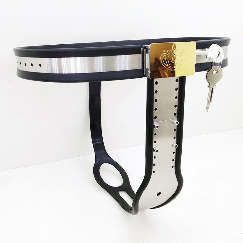 Argent-- Ceinture de chasteté en forme de T