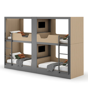 เตียงสองชั้นสำหรับหอพักนักศึกษาและอพาร์ตเมนต์ให้เช่าที่มีกรอบแข็งแรง - Product Image 3