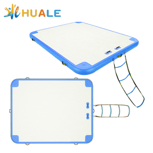 HUALE Professional Yacht Water Mat Island Ponton galleggiante gonfiabile aria galleggiante piattaforma di nuoto <span class=keywords><strong>Dock</strong></span> - Product Image 4