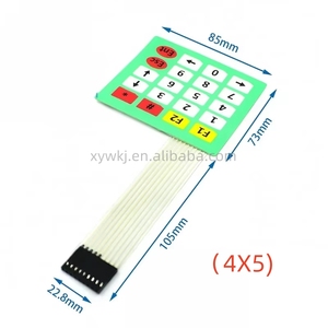 Yixing micro 1*4 3*4 4*4 4*5 Matrix Array/Matrix-Tastatur 16-Tasten-Membranschalter Tastatur für Arduino 1x4 3x4 4x4 4x5 - Product Image 5