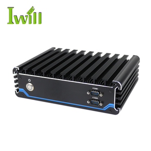 Procesador integrado Mini Pc Core 6th I7 5 LAN GPIO Linux Sistema operativo Mini Pc con voltaje amplio de 9V a 36V