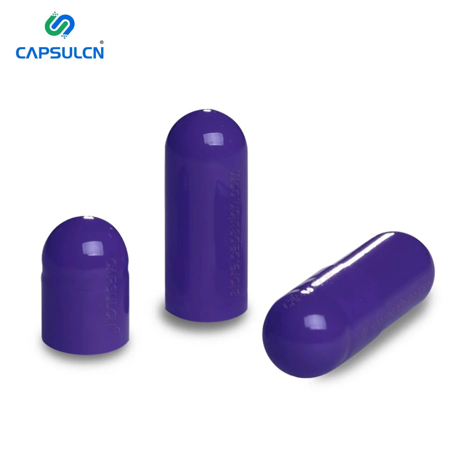 CapsulCN personalizar todo púrpura tamaño 00 vacía clara a granel Halal cápsulas de Gel de cápsulas de gelatina vacías