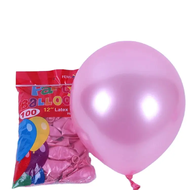 Воздушные шары прямые продажи от производителя, украшение для праздника, 12 дюймов, круглые жемчужные светло-фиолетовые латексные шары