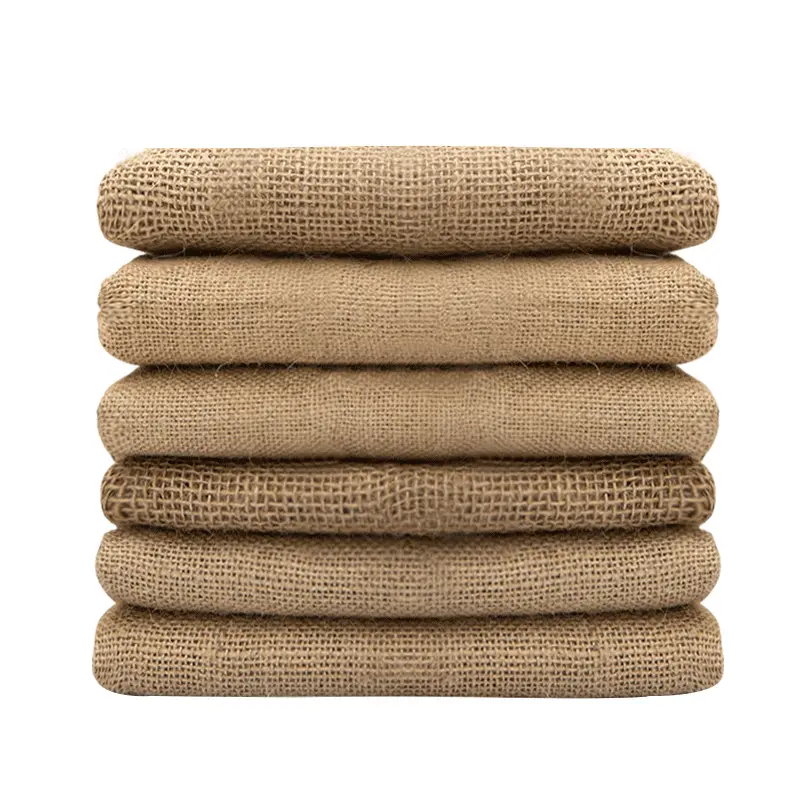 100% arpillera tela de arpillera de yute de algodón de punto de fibras arpillera lino de fibra de tapicería de sofá de tela de algodón de tapicería