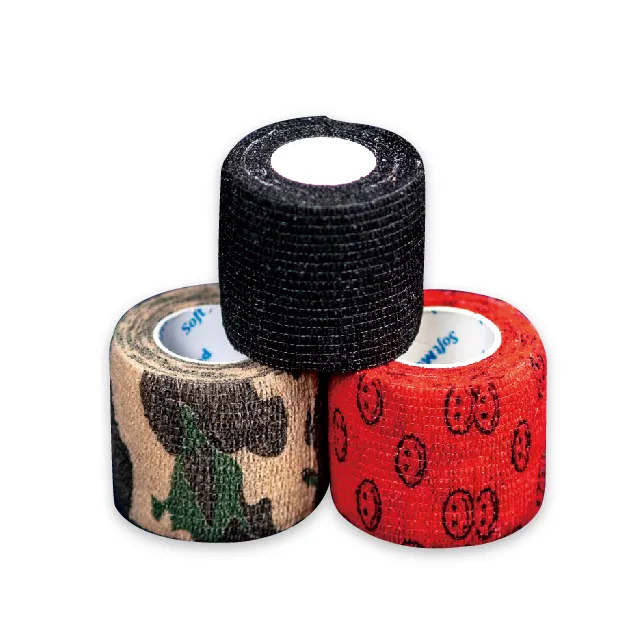 Bulk Wholesale Custom Logo Printing Medical Supplies Vet Wrap Elastic Bandage Pet Self Adhesive Cohesive Bandage