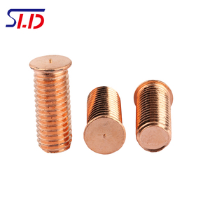 Threaded <strong>Stud</strong> PT Steel 4.8 Copper-Plated <strong>Weld</strong> <strong>Stud</strong> CD M3 M4 M5 M6 M8 M10 M12 10mm Stainless Steel and 25mm <strong>Aluminium</strong> Length