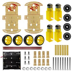 4WD-6CM 4/2WD Robot intelligente kit di telaio per auto con Encoder di velocità di formazione per lo studente - Product Image 5