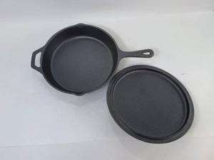 ふた付きモダンデザイン鋳鉄スキレット - Product Image 3