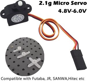 2.1g RC Micro Servo 2g Sub Mini Servo 180 Grad DM-S0020 4.8 V-6V für RC Hobby Teile (2PCS)