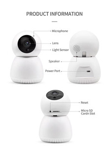 Großhandel drahtlose Überwachungs kameras mit Wifi-Kamera Videokamera für zu Hause 360-Grad-Weitwinkel-Fernbedienung - Product Image 2