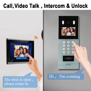Intercomunicador de puerta de casa inteligente Tuya, videoportero para apartamento múltiple, sistema de intercomunicación de red de Monitor interior de 10 pulgadas - Product Image 4