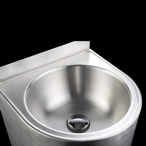 公共设施用优质实用水槽不锈钢耐用商用壁挂洗手盆 - Product Image 4