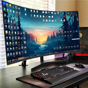 4K FHD 34 pulgadas Monitor curvo para juegos LCD LED Monitor de computadora personal Pantalla de PC Monitor Gamer Pantalla curva grande - Product Image 1