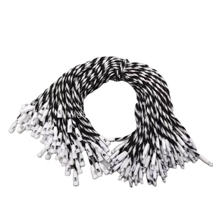 Hang <strong>Tag</strong> <strong>String</strong> <strong>Loop</strong> Hangtag <strong>String</strong> Cotton Seal Lock <strong>String</strong> Garment Black&amp;white Color Bullet Cotton Rope Hanging Grain - Product Image 1