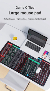 Pr Photoshop PPT Word Excel CAD AI kısayol tuşları ile toptan özel XXL büyük boy ofis Mouse Pad - Product Image 6