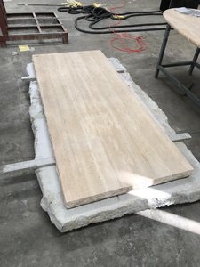 Tùy chỉnh travertine thủ quỹ quầy sang trọng đá tự nhiên tiếp nhận bàn cho bán lẻ thương mại không gian - Product Image 2