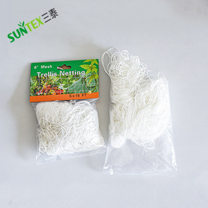 Weißes Nylon-Polyester-Gitter netz 6x6 Zoll quadratisches Maschen netz für Kletter pflanzen, Obst, Gemüse, Reben, Zelte - Product Image 6