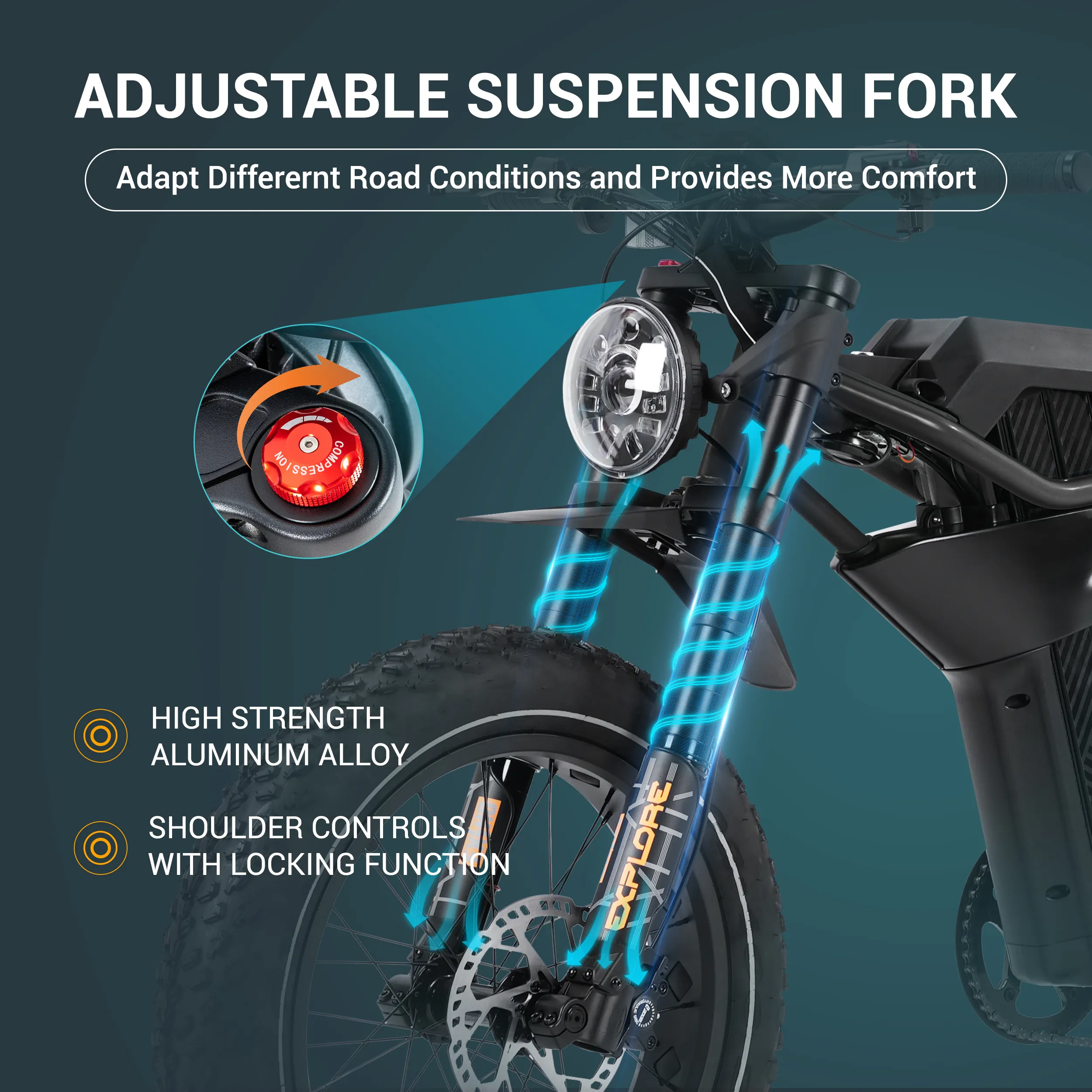 PXID Latest model P6 e bike 750W 48V best emtb 20 inch fatbike full suspension electric hybrid bike