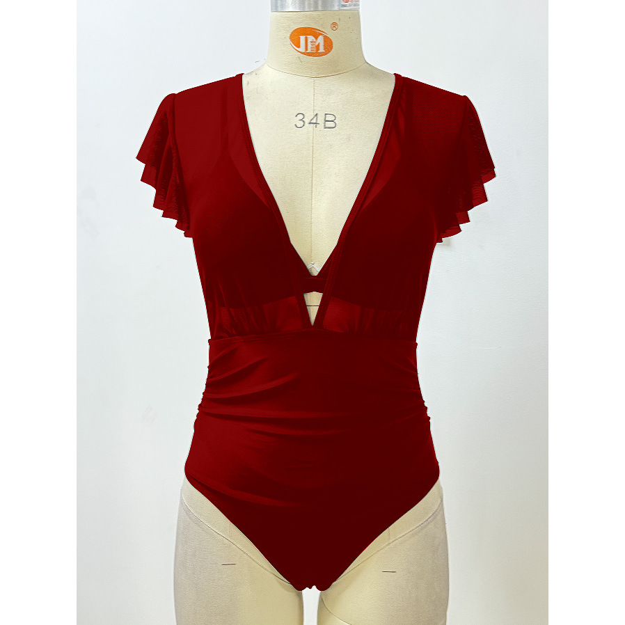 Burgundy three-piece set