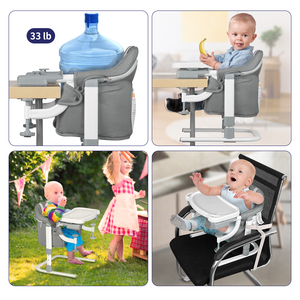 Wholesale for 6-24 Months 3 <strong>in</strong> 1 Floor Seat for <strong>Baby</strong> <strong>Sit</strong> Up, Hook on Chair for Table, Feeding Seat High Chair - Product Image 4