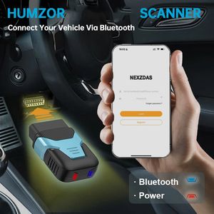HUMZOR Z126 IMMO anahtar programlama için OBD2 tarayıcı tam sistem tanı lastik basıncı pil öğrenme silme okuma kodu yağ sıfırlama