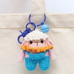 Light blue strap pants-lamb dog head buckle