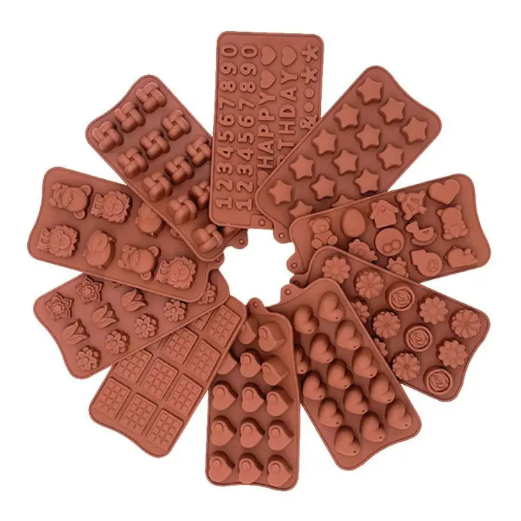 Stampo per cioccolato in Silicone antiaderente Multi forme 3D 50 stampi personalizzati strumenti per torte stampo in Silicone per la cottura 3 giorni accettabile